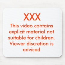 XXX, This video contains explicit material not ... Mousepad