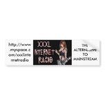 XXXL BUTT STAMP BUMPER STICKER