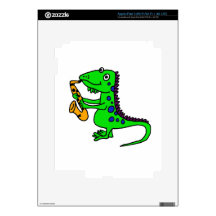 XY- Iguana Playing the Saxophone Decals For iPad 3