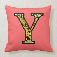 Y Illuminated Monogram Pillow