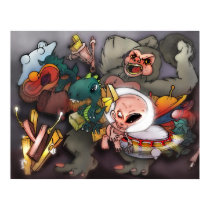 Y is for yeti posters