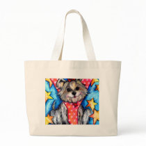 Y is for Yorkie Tote Bags