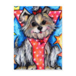 Y is for Yorkie Post Card