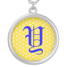 Y LETTER ON HONEYCOMB CUSTOM JEWELRY
