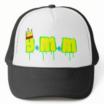 y.m.m white baseball cap with net trucker hats
