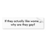 Y R U ghey? Bumper Stickers