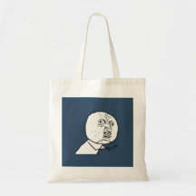 Y U No Guy Exploitable Comic Face Canvas Bag