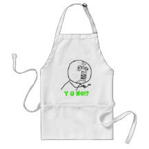Y U No (with text) Apron