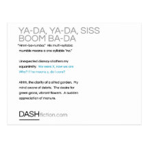 Ya-Da, Ya-Da, Siss Boom, Ba-Da Post Card