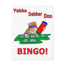 Yabba Dabber Doo - BINGO Post Cards
