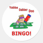 Yabba Dabber Doo - BINGO Round Stickers Yabba Dabber Doo - BINGO Round Stickers