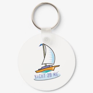 Yacht 2B Me_Logo Boat keychain