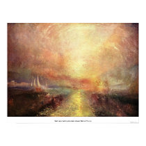 Yacht approaching the coast -Joseph Mallord Turner posters