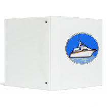 Yacht in Oval Binder