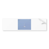 Yacht In The Mist Bumper Sticker