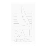 Yacht sales & brokerage embossed-look business card