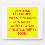 yachting mouse pad