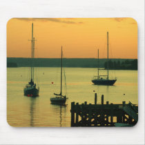 Yachts at Sunset mousepads