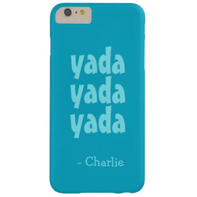 Yada Yada Yada custom monogram & color phone cases Barely There iPhone 6 Plus Case