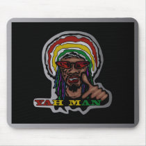 art, boy, club, corolful, cute, design, ganja, graphic, jamaica, music, pop, rasta, reggae, rock, rude, street, illustration, character, rastafarian, jah, dub, hemp, male, Mouse pad with custom graphic design