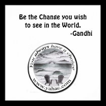 yahac TM design 1, Be the Change you wishto see... posters