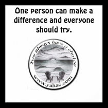 yahac TM design 1, One person can make a differ... posters