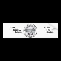 yahac TM design 1, Think...                    ... bumper stickers