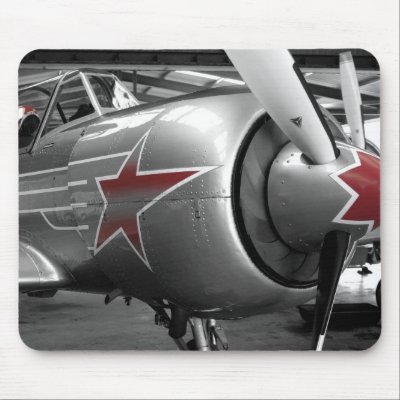 Yak-52 Mouse Pad by colinhollywood