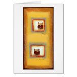 Yak art 2 yaks fun silly cute original painting cards