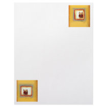 Yak art 2 yaks fun silly cute original painting letterhead