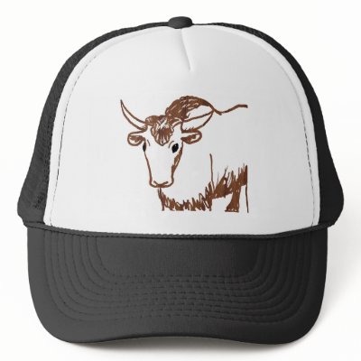 Yak drawing outline, woodgrain texture mesh hat by SusansZooCrew. A yak (bison) outline drawing , this version is done in a woodgrain texture.