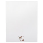 Yak drawing outline, woodgrain texture letterhead design