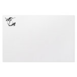 Yak outline in black , cartoon ish bison buffalo custom stationery