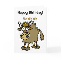 YAK YAK YAK Talking IS Life! cards by graphicdoodles YAK YAK YAK Talking IS Life! cards