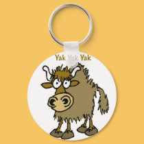 YAK YAK YAK Talking IS Life! keychains by graphicdoodles YAK YAK YAK Talking IS Life! keychains