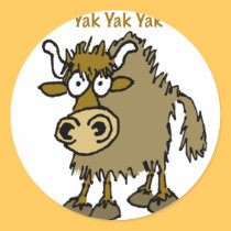 YAK YAK YAK Talking IS Life! stickers by graphicdoodles YAK YAK YAK Talking IS Life! stickers