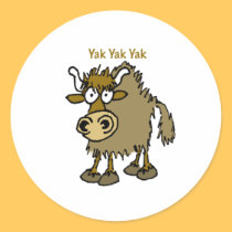 YAK YAK YAK Talking IS Life! stickers by graphicdoodles YAK YAK YAK Talking IS Life! stickers