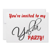 Yalda Party Invitation Card