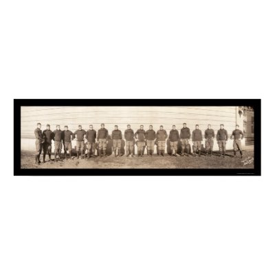 Yale Football Team Photo 1908 Print by lc_panoramicphotos