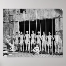Yale Freshman Crew: 1916 Print