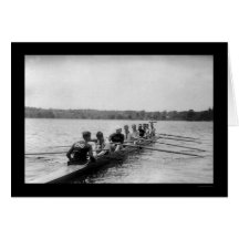 Yale Rowing Racing Shell 1915 Card