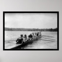 Yale Rowing Racing Shell 1915 Print