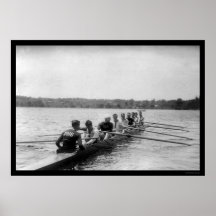 Yale Rowing Racing Shell 1915 Print