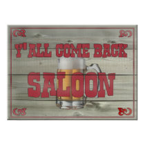 Y'all Come Back Saloon posters