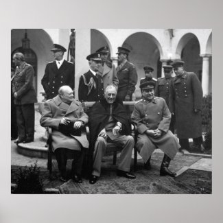 Yalta Conference print