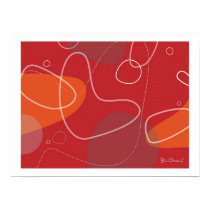 Yamaguchi - Atomic-Age Abstract Poster posters