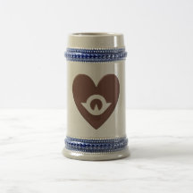 Yamaguchi Prefecture Flag Heart Mug