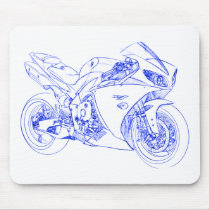 Yamaha R1 Sketch 2009 mousepads