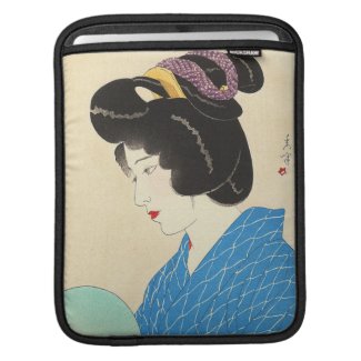 Yamakawa Shuho Dusk Tasogare japanese lady art Sleeves For iPads