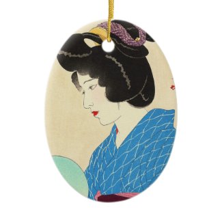 Yamakawa Shuho Dusk Tasogare japanese lady art Ornaments